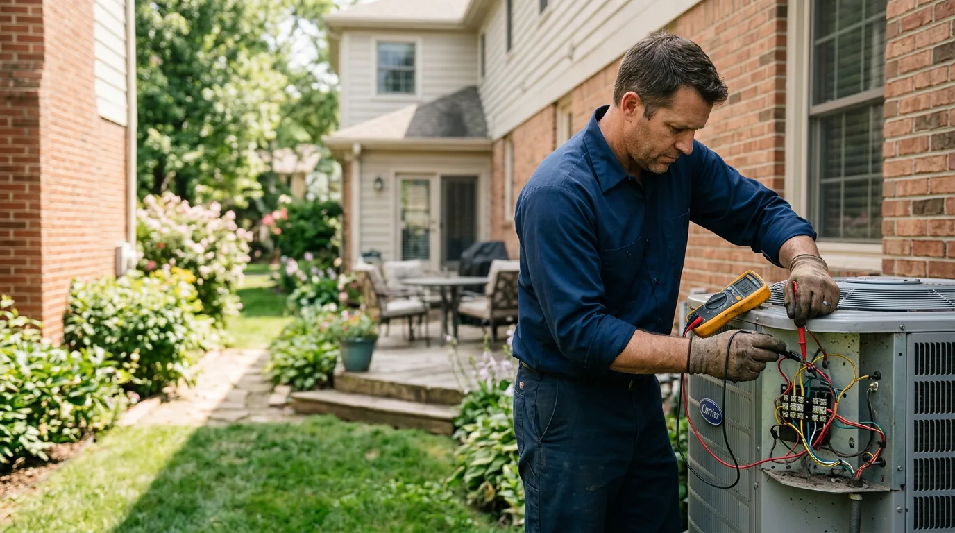 HVAC technician working near Shenandoah, VA